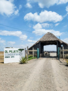 A picture of the entrance to the Ol Pejeta Conservancy - CaptureKenya.com